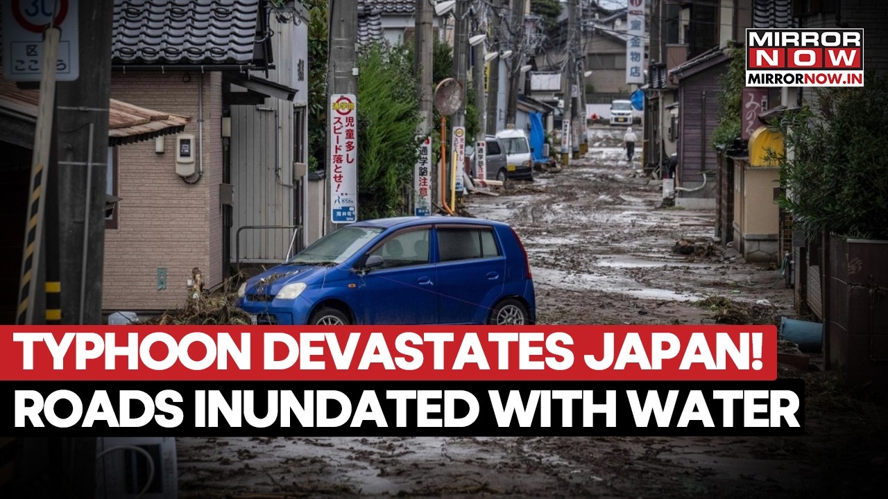 TYPHOON DUJUAN DEVASTATES JAPAN! Torrential Rain Turns Roads Near Tokyo Into Raging Rivers