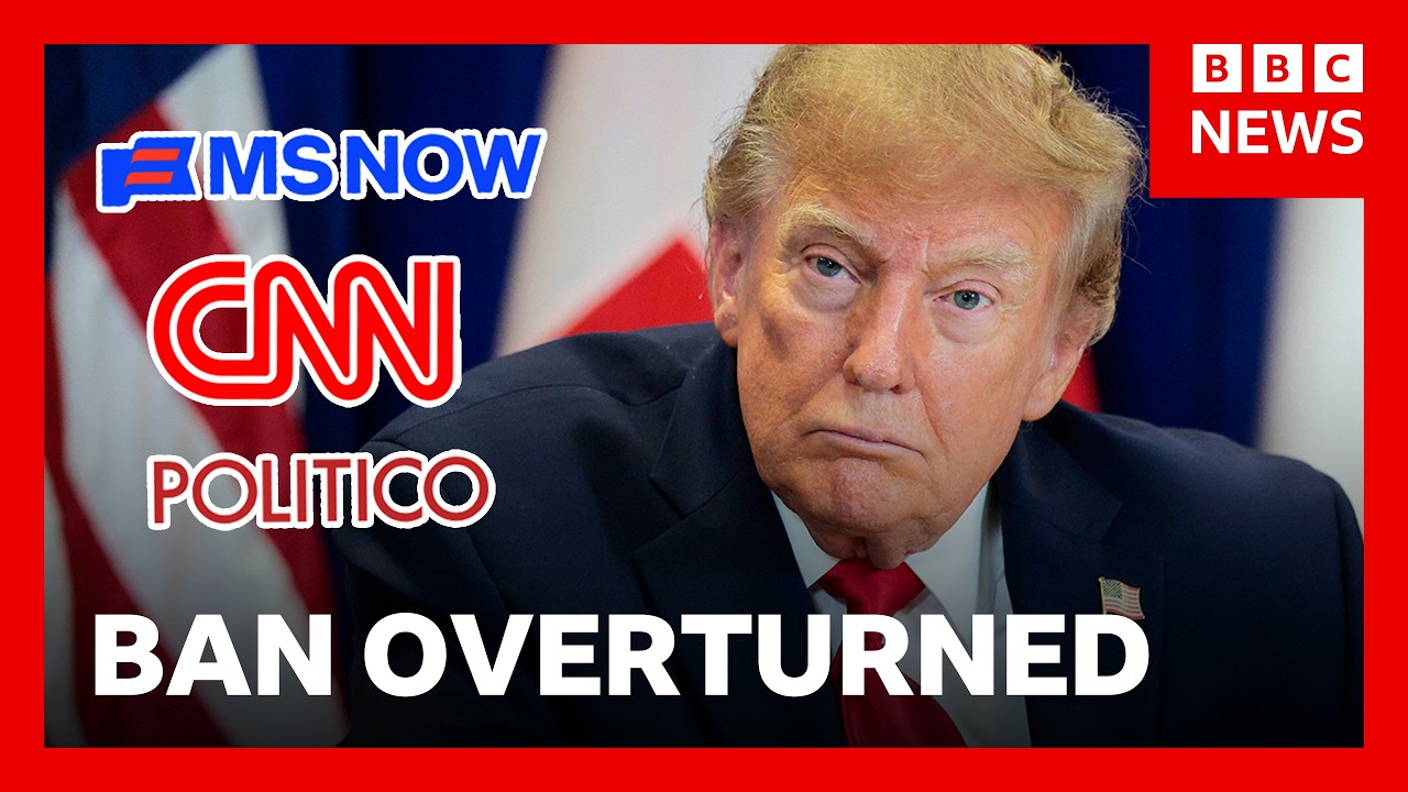 US judge overturns President Trump’s White House media ban | BBC News