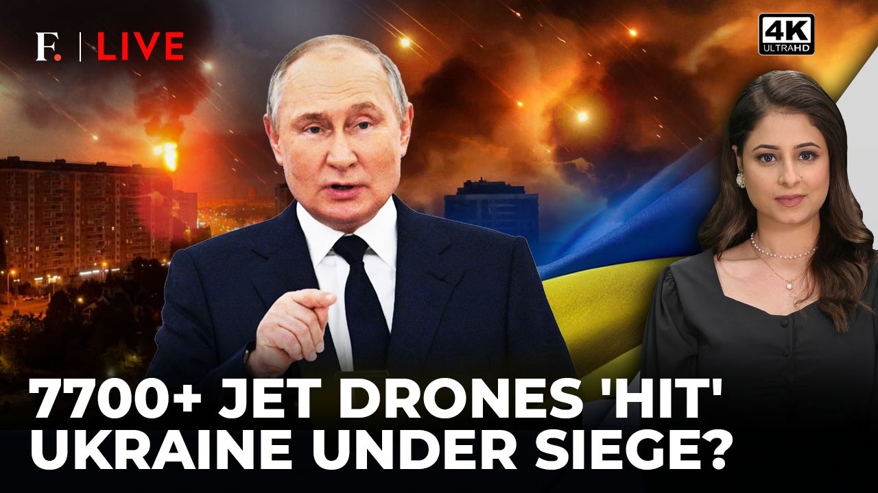 ‘Impossible To Stop’: Ukraine Panics As Russia’s Jet-Powered Drones Swarm | Firstpost Live | 4K