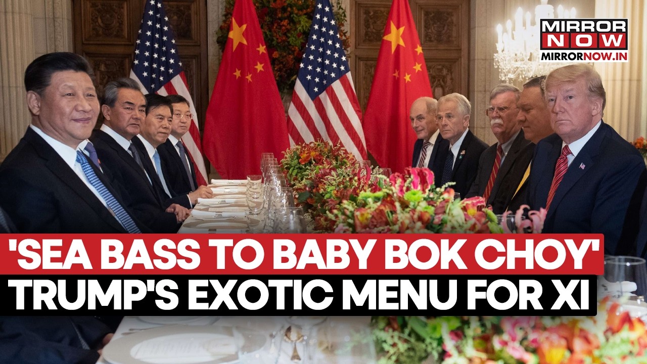 Trump’s Lavish Xi Dinner: ‘Toast to Peace,’ Sea Bass & Exotic Dishes on White House Menu? Watch