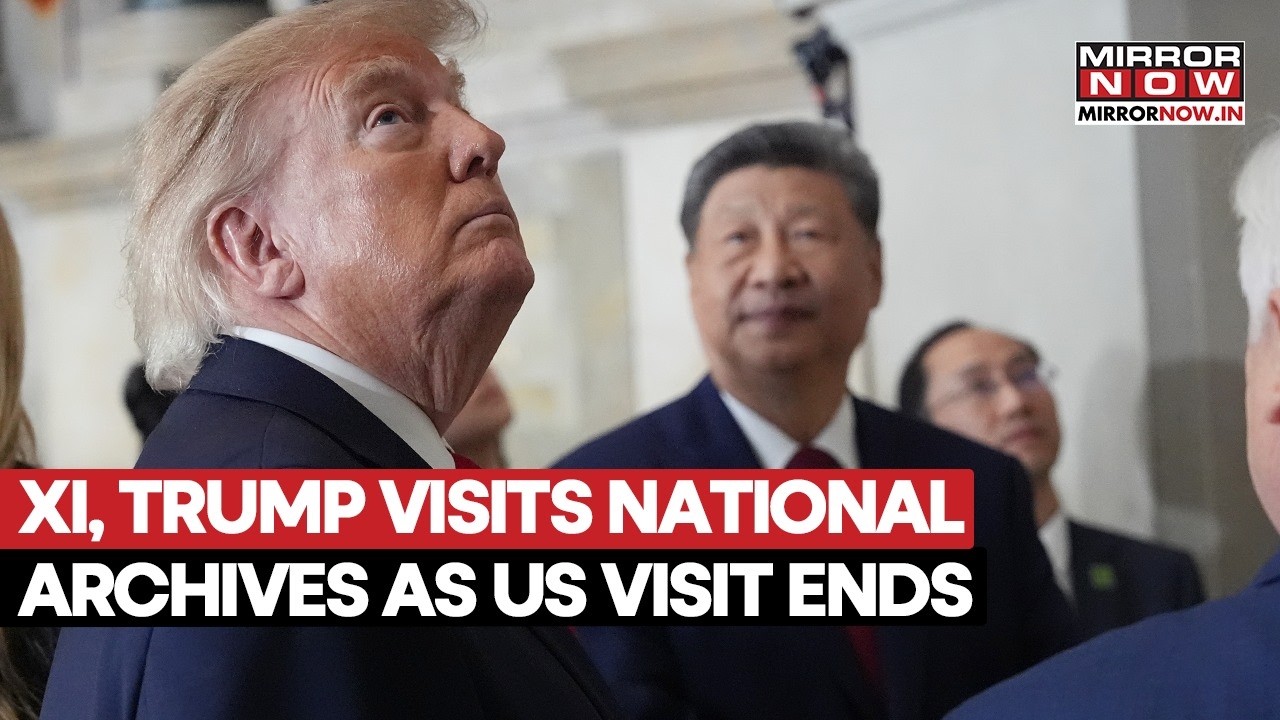 Xi Jinping Wraps Up US State Visit With Final Stop At National Archives In Washington