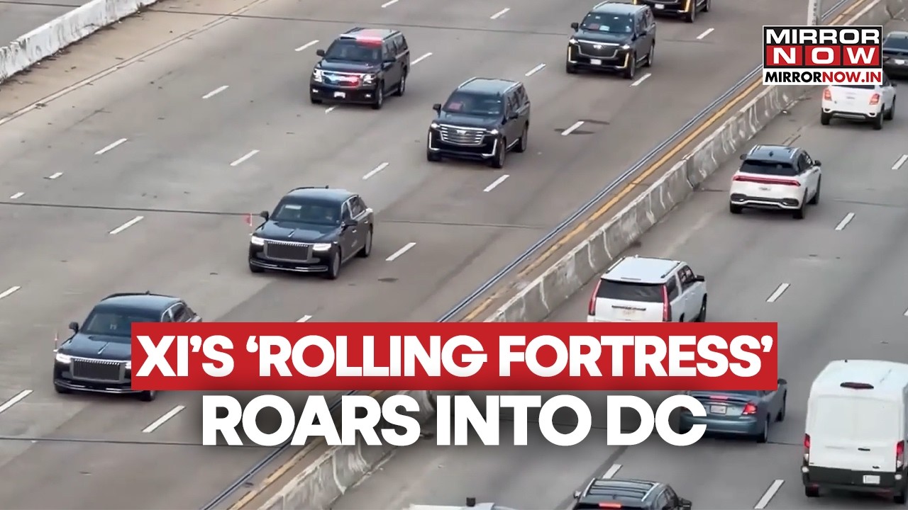 Xi Arrives In Washington! Armoured Hongqi N701 Roars Through DC Ahead Of  Talks With Trump | Watch