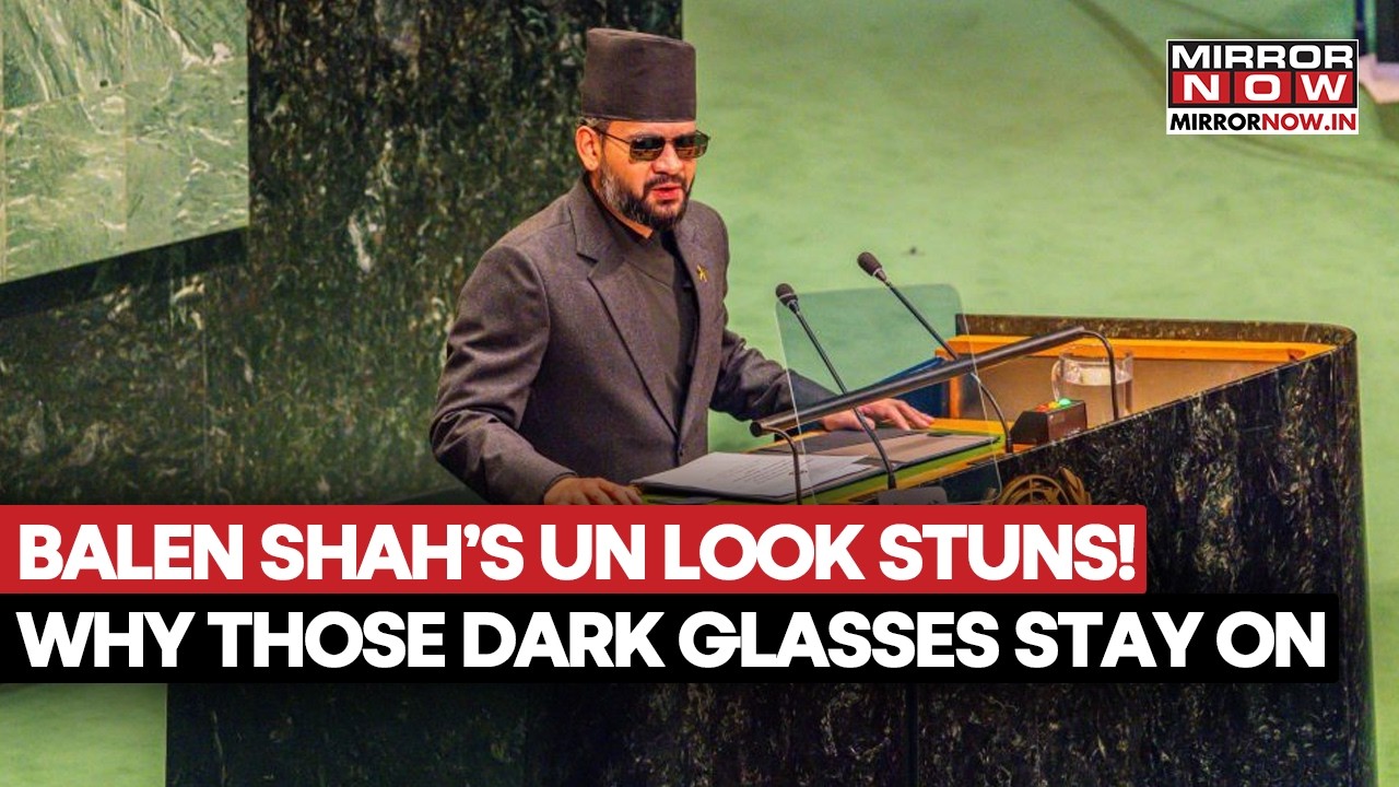 Balen Shah At UN With Sunglasses On: Why The Nepal PM Keeps His Signature Look Intact | Watch