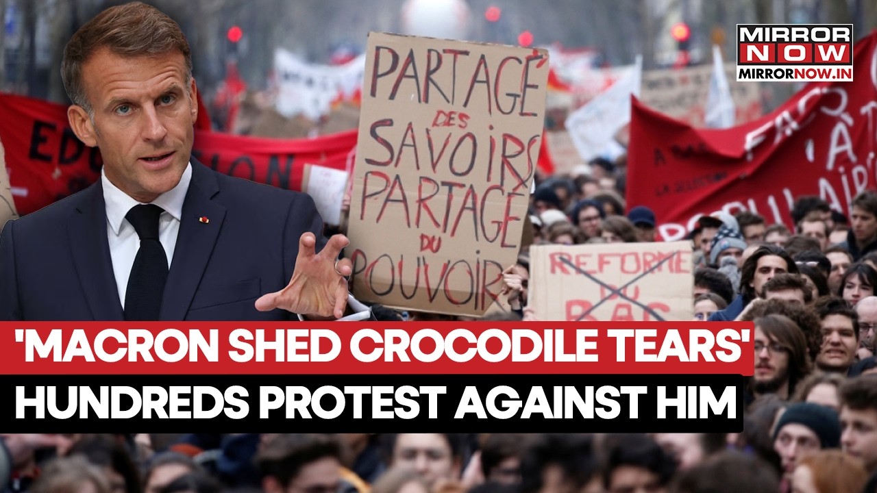 Macron ‘Sheds Crocodile Tears’: Paris Protesters Accuse French President Of Failing Palestinians