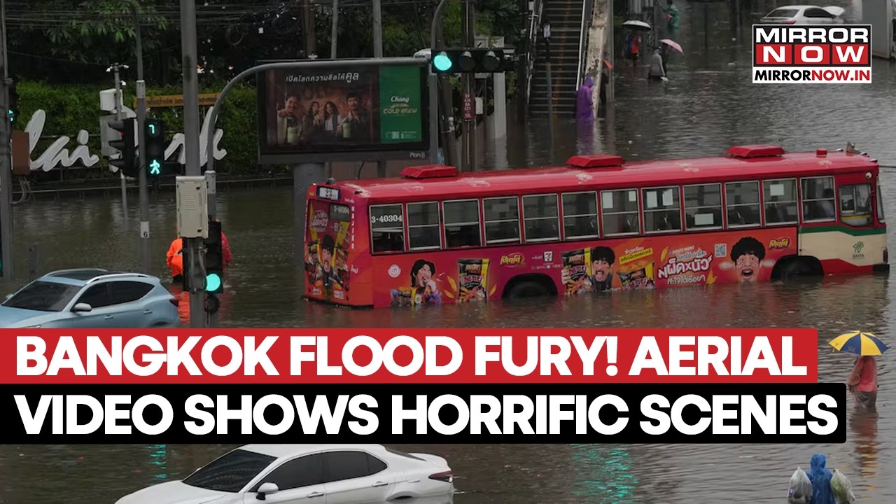 BANGKOK UNDER WATER: Apocalyptic Floods Paralyze Flights & Submerge Entire Fields!!