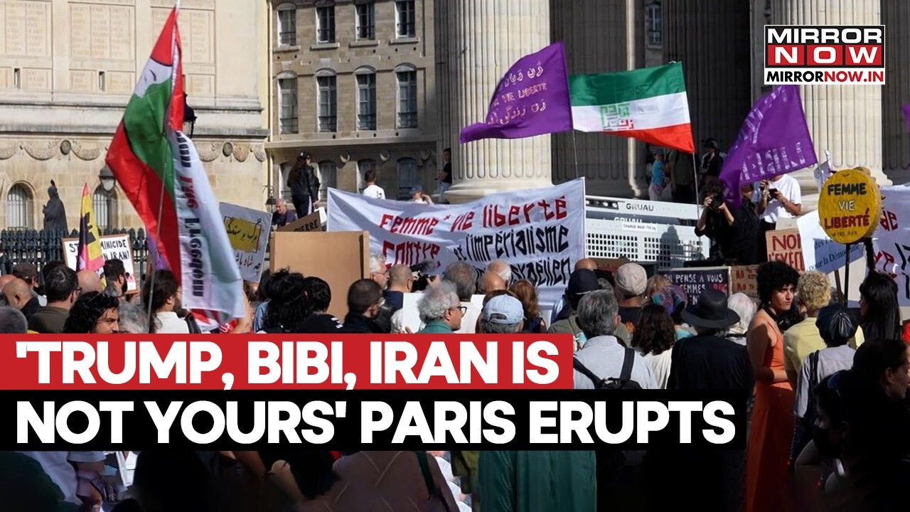 Trump, Netanyahu Targeted In Paris: ‘Iran Is Not Yours’ Rings Out As Protesters Rally Against War