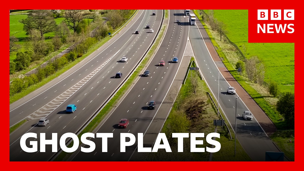 Thousands of illegal ‘ghost plates’ on cars revealed by new cameras | BBC News