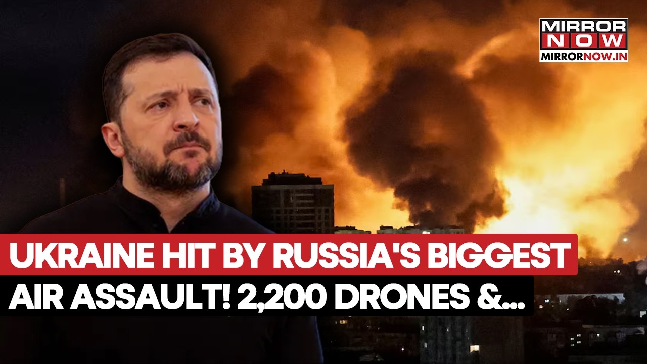 Russia Rains 2,200 Drones On Ukraine, 1,650 Bombs & 38 Missiles In One Week: Zel Begs India &…
