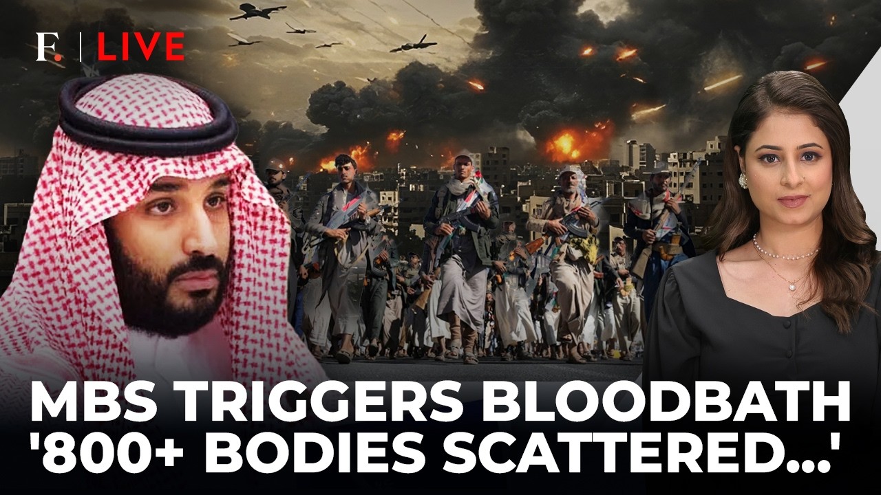 Saudi Unleashes ‘900+’ Airstrikes, ‘800 Houthi Bodies’ Scattered Across Mountains | Firstpost Live
