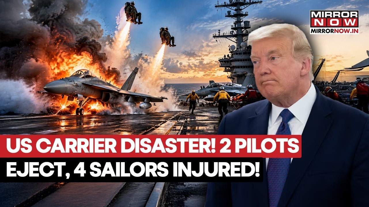 US CARRIER DISASTER! 2 Navy Pilots Eject In Botched Landing Off Virginia! 4 Sailors Injured!