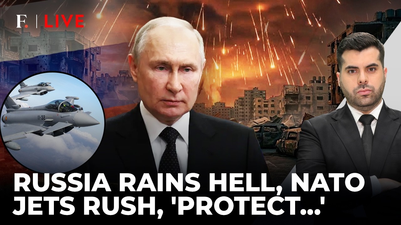Putin’s Air Blitz Rocks Kyiv, NATO Jets Scramble As Infrastructure Is Damaged | Firstpost Live